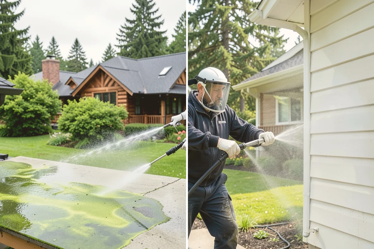 Pressure-Treated Deck Cleaning in Fife, Pierce County, WA - Clear the deck and protect plantings