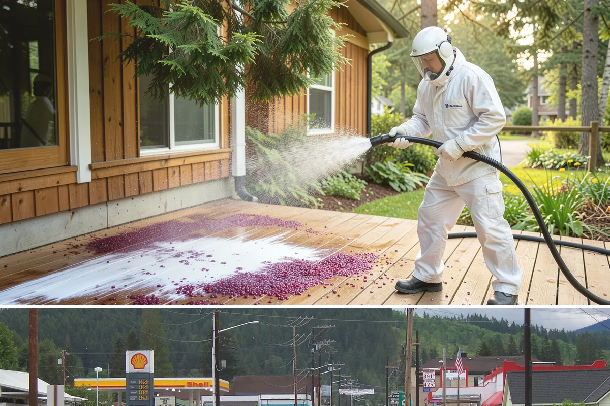 Pressure-Treated Deck Cleaning in Granite Falls, Snohomish County, WA - Clean pressure-treated decks in summer so boards dry fully before restaining.