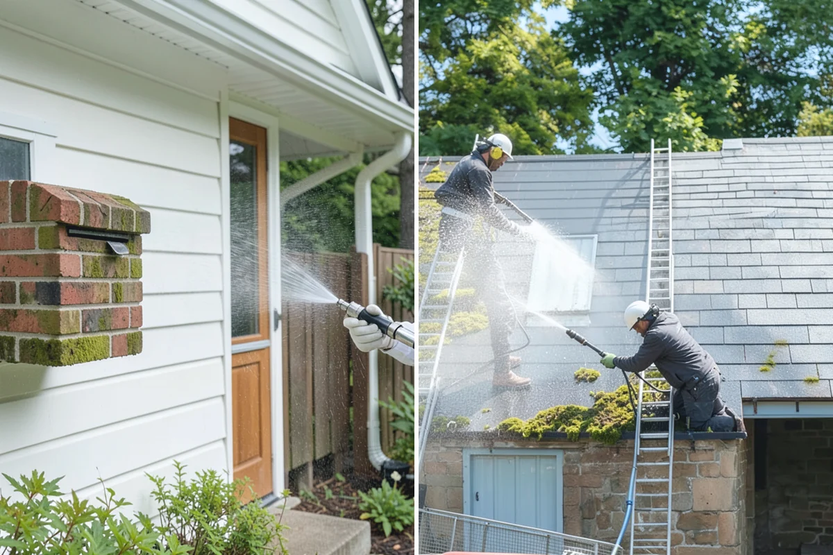 Pressure-Treated Deck Cleaning in Hamilton, Skagit County, WA - Clear the deck and protect plantings