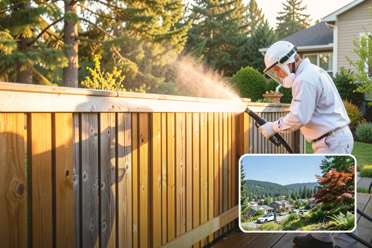 Pressure-Treated Deck Cleaning in Index, Snohomish County, WA - Strips greying and algae from treated boards