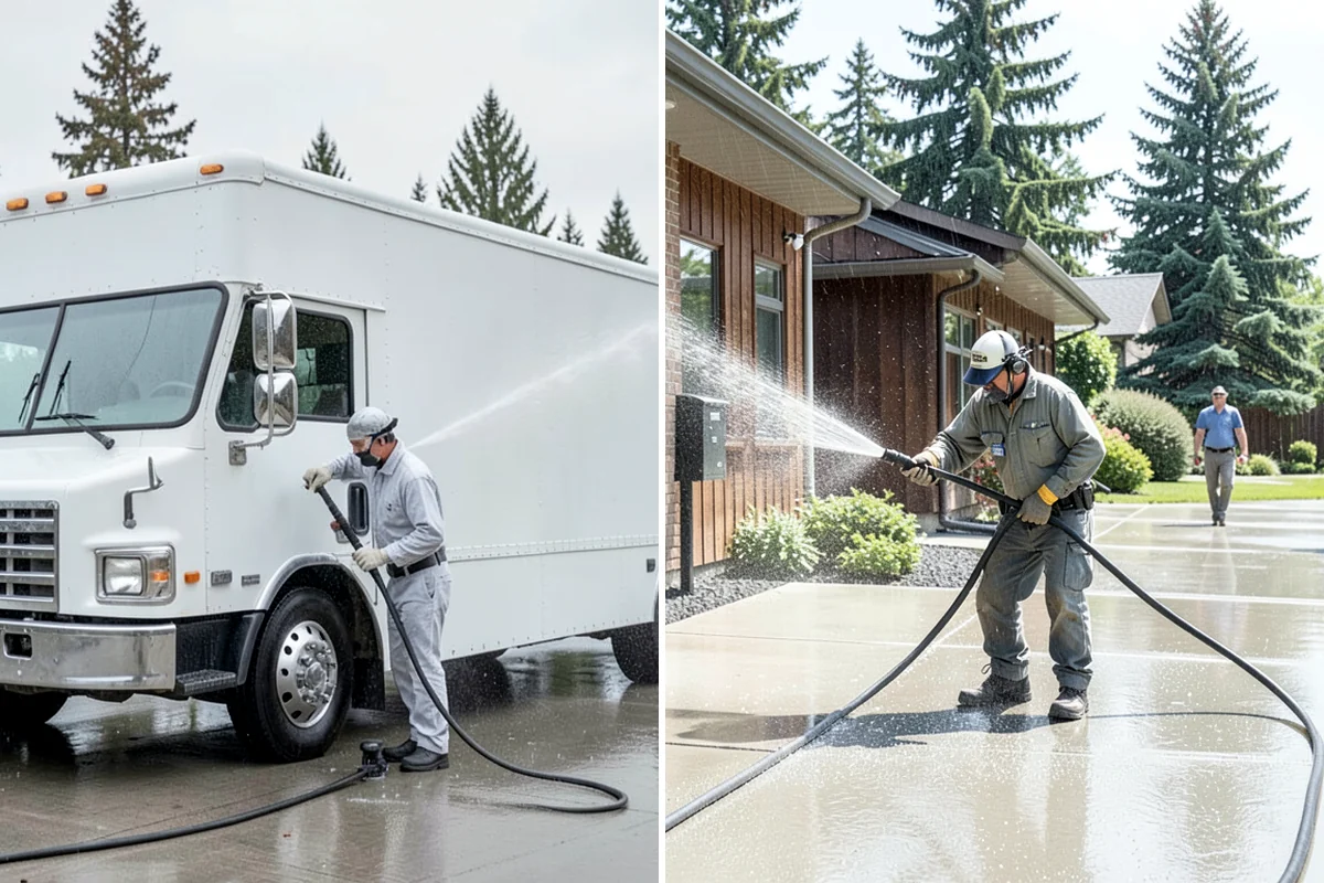 Pressure-Treated Deck Cleaning in Lake Forest Park, King County, WA - Clear the deck and protect plantings