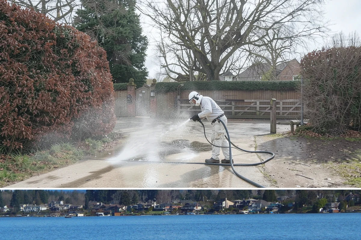 Pressure-Treated Deck Cleaning in Lake Stevens, Snohomish County, WA - Clean pressure-treated decks in summer so boards dry fully before restaining.