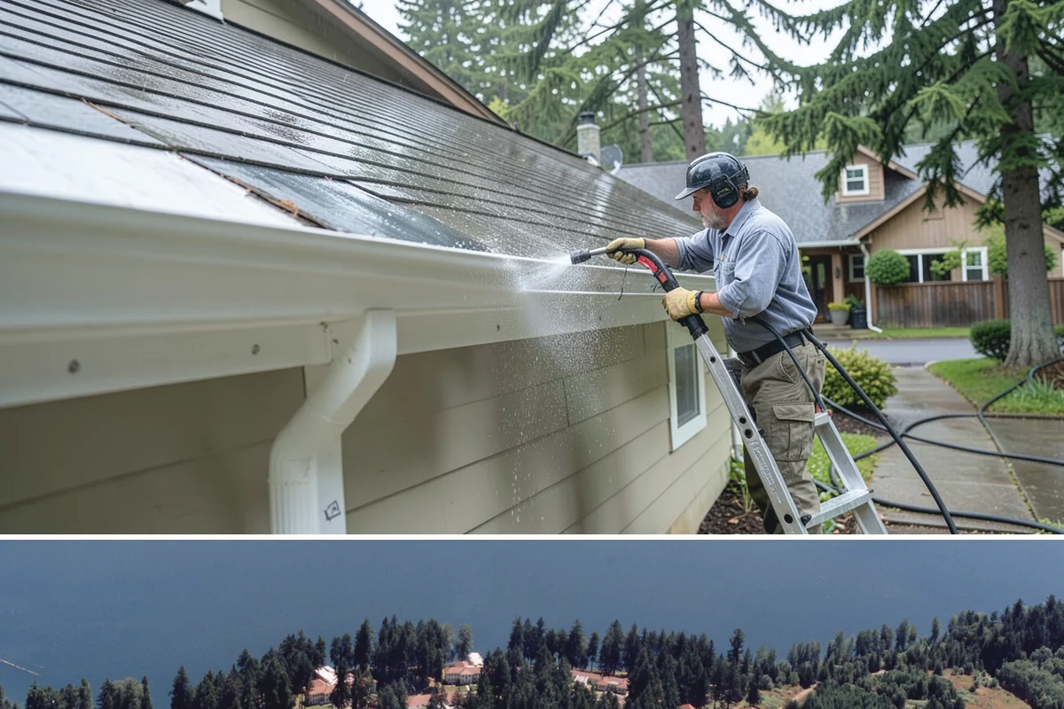 Pressure-Treated Deck Cleaning in Lakewood, Pierce County, WA - Clean pressure-treated decks in summer so boards dry fully before restaining.