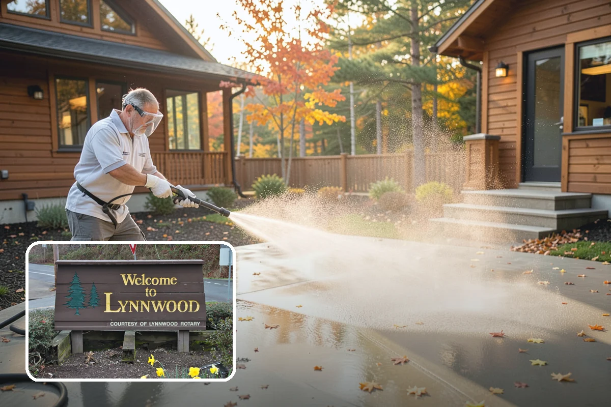Pressure-Treated Deck Cleaning in Lynnwood, Snohomish County, WA - Strips greying and algae from treated boards