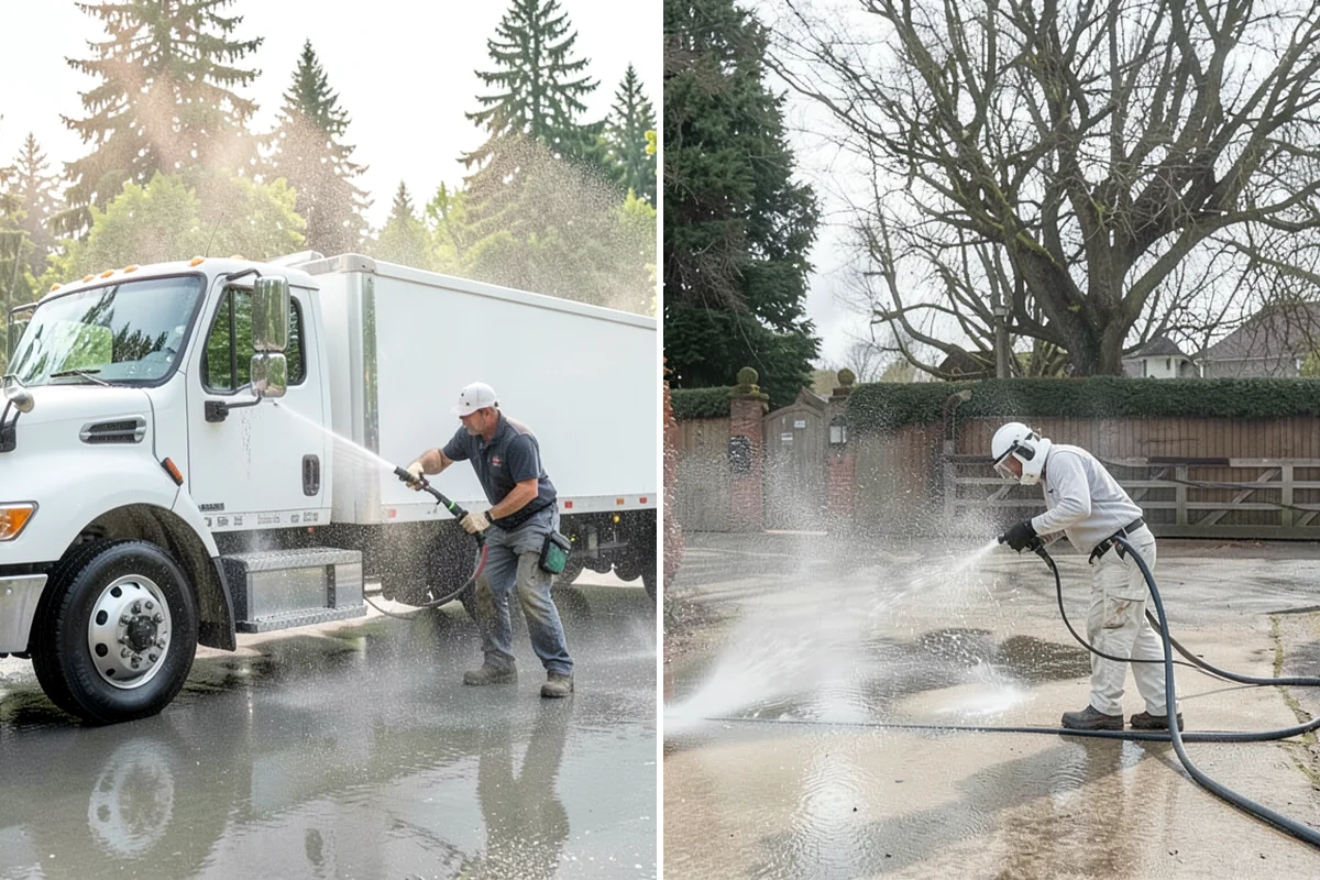 Pressure-Treated Deck Cleaning in Maple Valley, King County, WA - Clear the deck and protect plantings