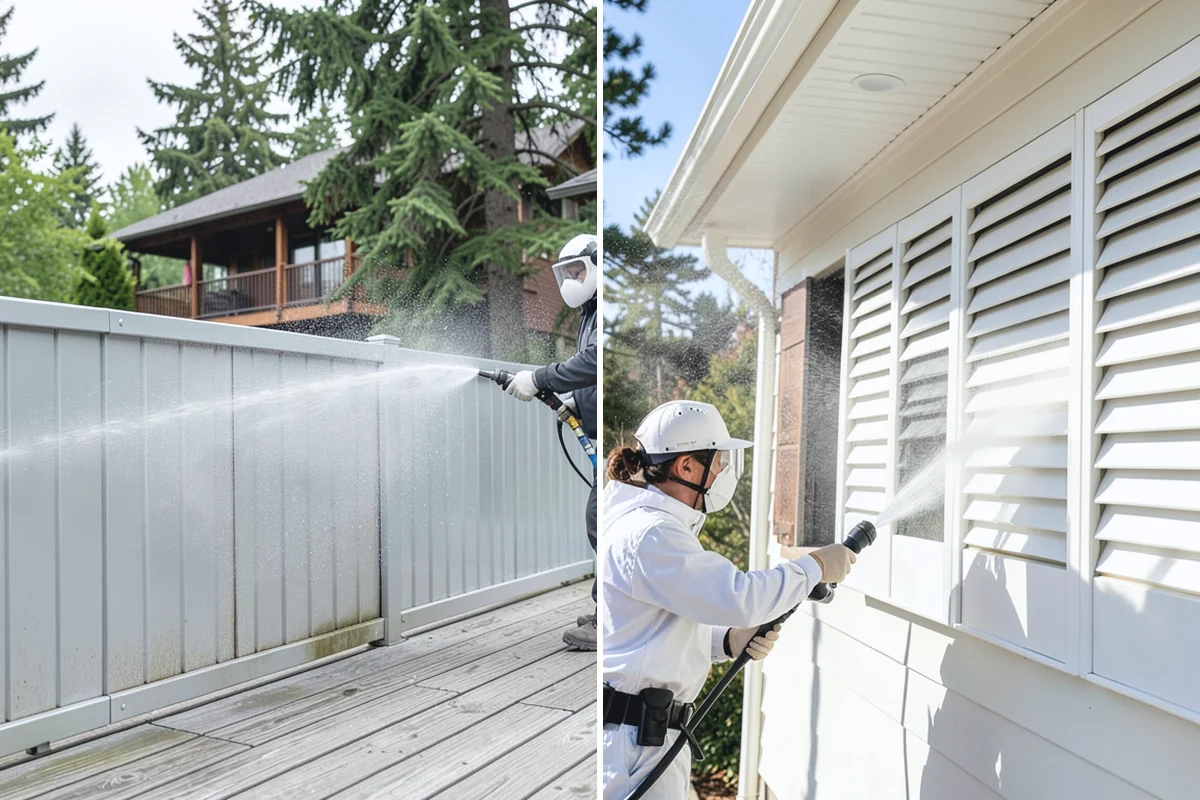 Pressure-Treated Deck Cleaning in Marysville, Snohomish County, WA - Clear the deck and protect plantings