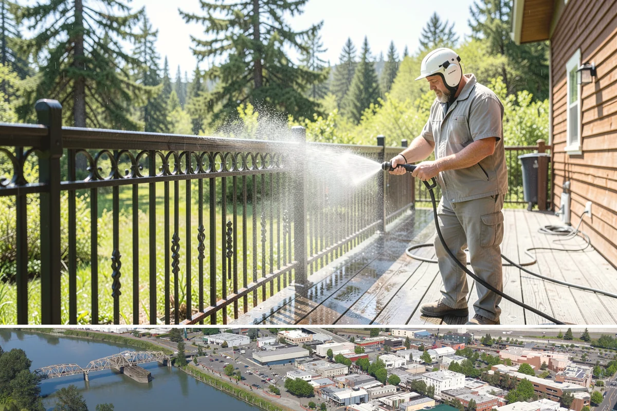 Pressure-Treated Deck Cleaning in Mount Vernon, Skagit County, WA - Clean pressure-treated decks in summer so boards dry fully before restaining.