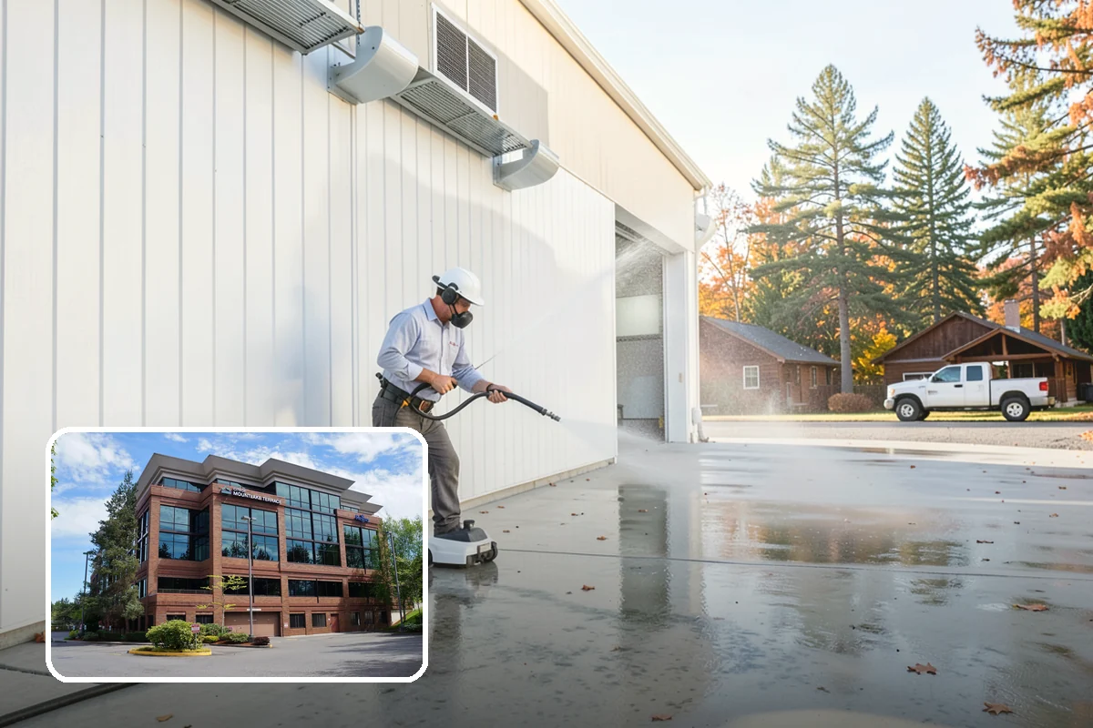 Pressure-Treated Deck Cleaning in Mountlake Terrace, Snohomish County, WA - Strips greying and algae from treated boards