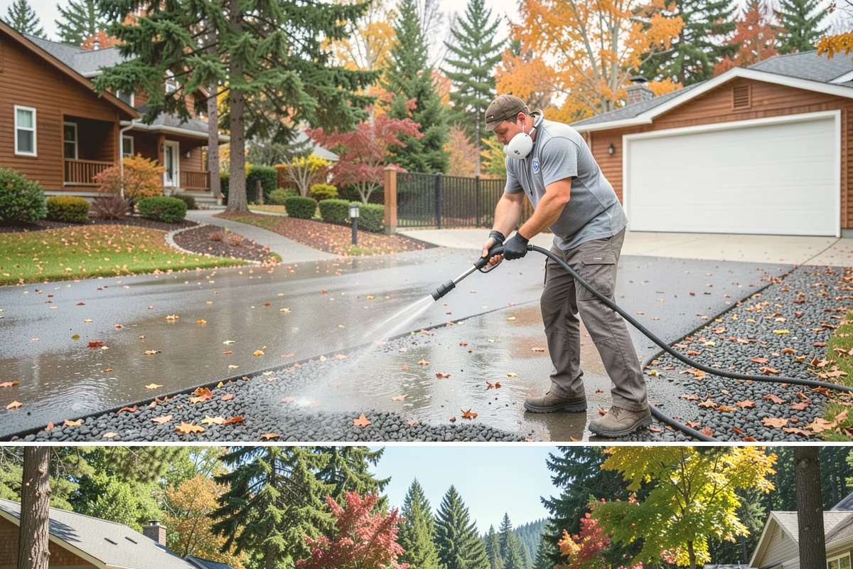 Pressure-Treated Deck Cleaning in Orting, Pierce County, WA - Clean pressure-treated decks in summer so boards dry fully before restaining.