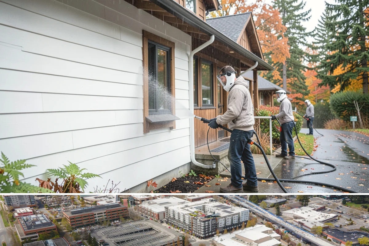 Pressure-Treated Deck Cleaning in Redmond, King County, WA - Clean pressure-treated decks in summer so boards dry fully before restaining.
