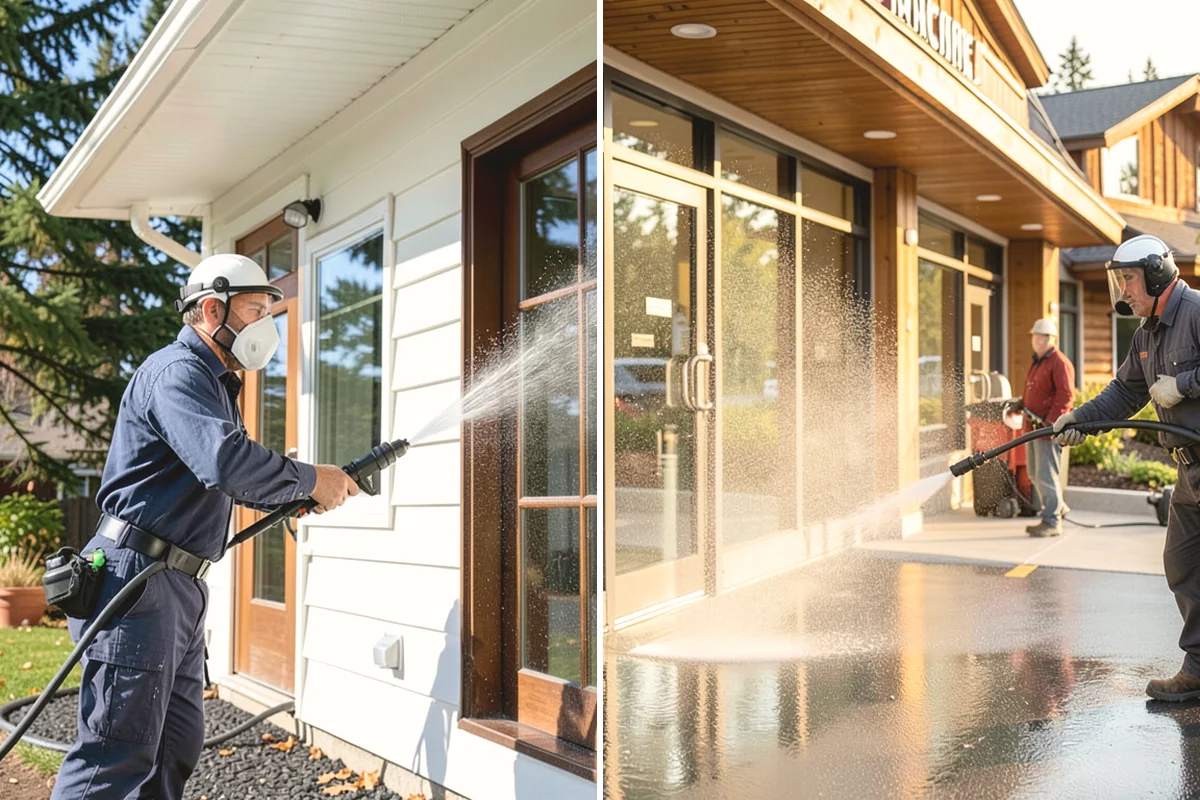 Pressure-Treated Deck Cleaning in Ruston, Pierce County, WA - Clear the deck and protect plantings