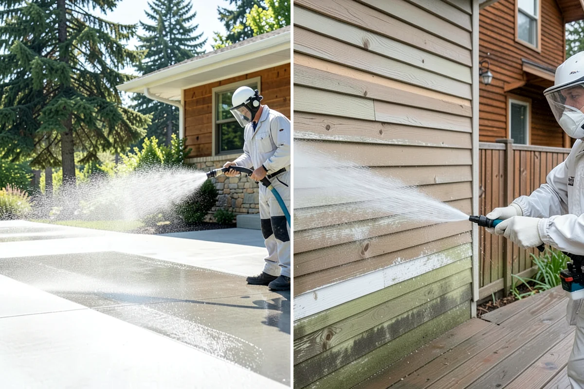 Pressure-Treated Deck Cleaning in SeaTac, King County, WA - Clear the deck and protect plantings