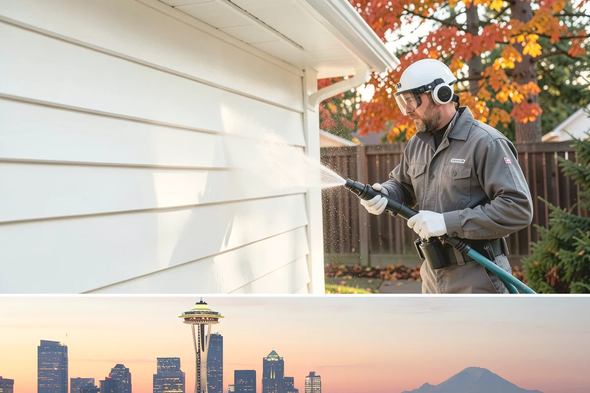 Pressure-Treated Deck Cleaning in Seattle, King County, WA - Clean pressure-treated decks in summer so boards dry fully before restaining.