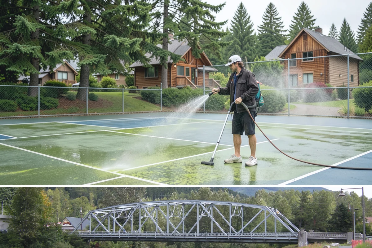 Pressure-Treated Deck Cleaning in Skykomish, King County, WA - Clean pressure-treated decks in summer so boards dry fully before restaining.