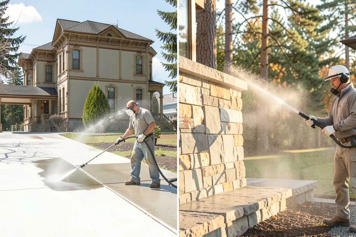 Pressure-Treated Deck Cleaning in Tukwila, King County, WA - Clear the deck and protect plantings