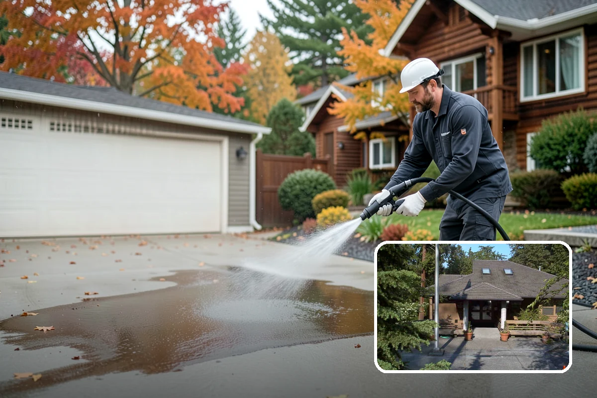 Pressure-Treated Deck Cleaning in Yarrow Point, King County, WA - Strips greying and algae from treated boards