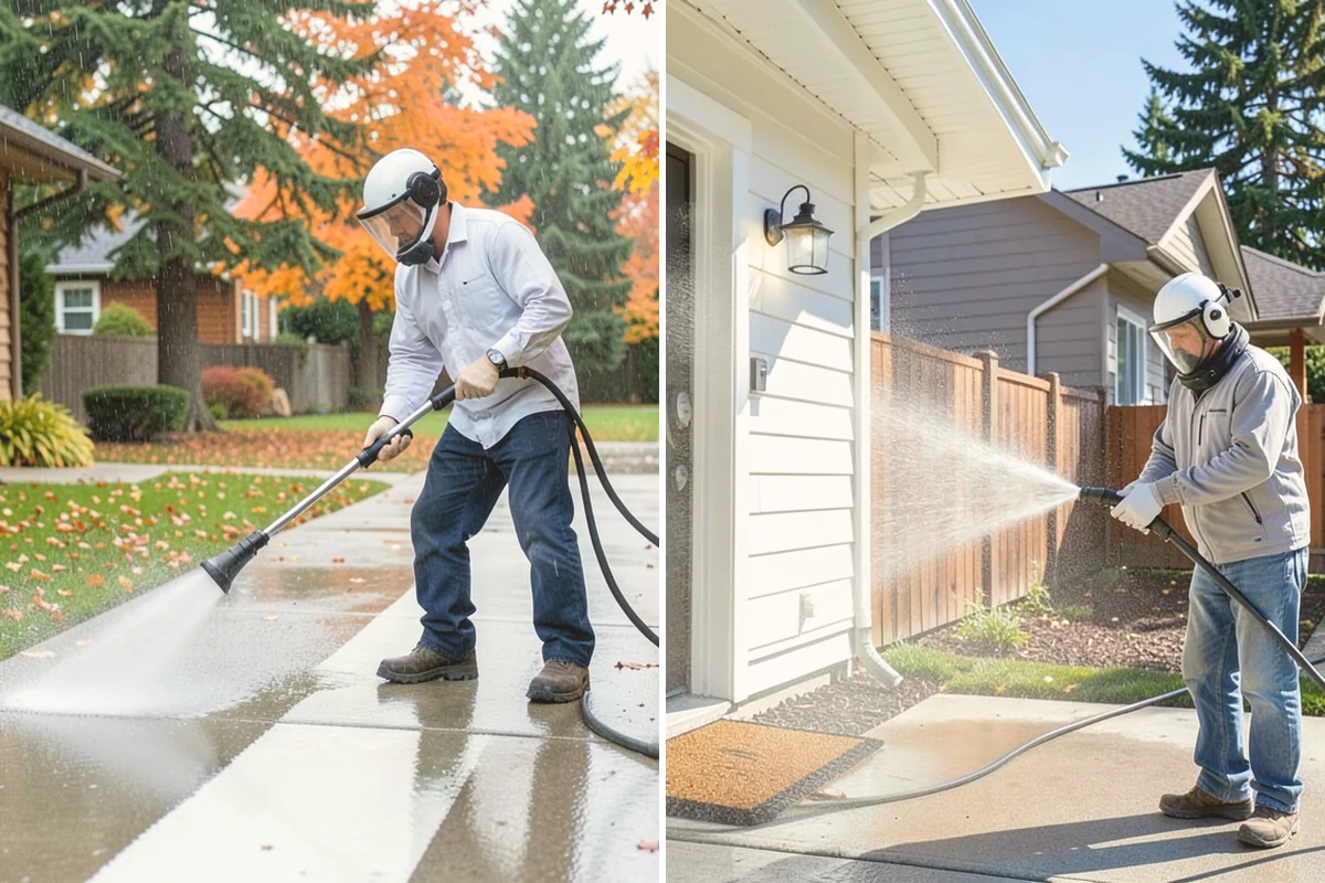 Pressure Washing Consultation in Algona, King County, WA - Walk the property and inventory surfaces