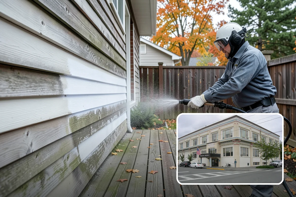 Pressure Washing Consultation in Anacortes, Skagit County, WA - Matches methods to each surface safely