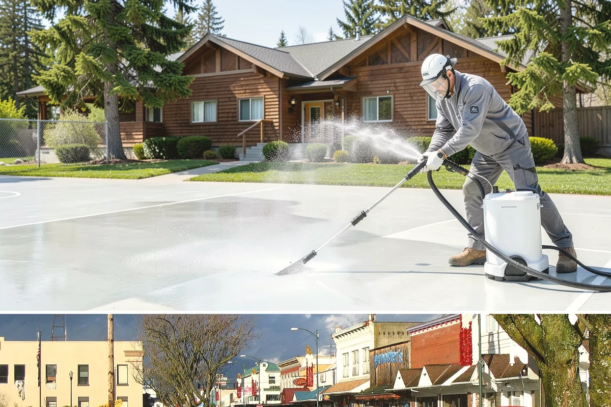 Pressure Washing Consultation in Arlington, Snohomish County, WA - A consultation is worthwhile any time of year, and scheduling in late winter helps plan a full cleaning before spring growth...