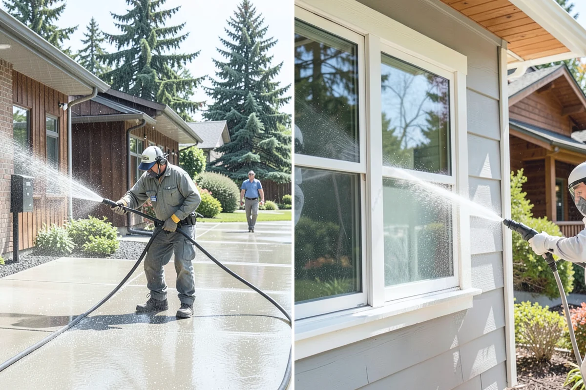 Pressure Washing Consultation in Beaux Arts Village, King County, WA - Walk the property and inventory surfaces
