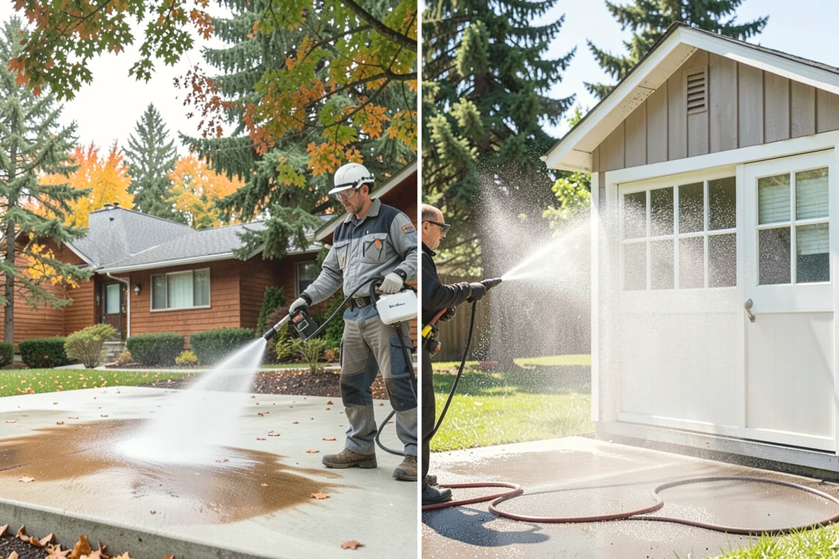 Pressure Washing Consultation in Black Diamond, King County, WA - Walk the property and inventory surfaces