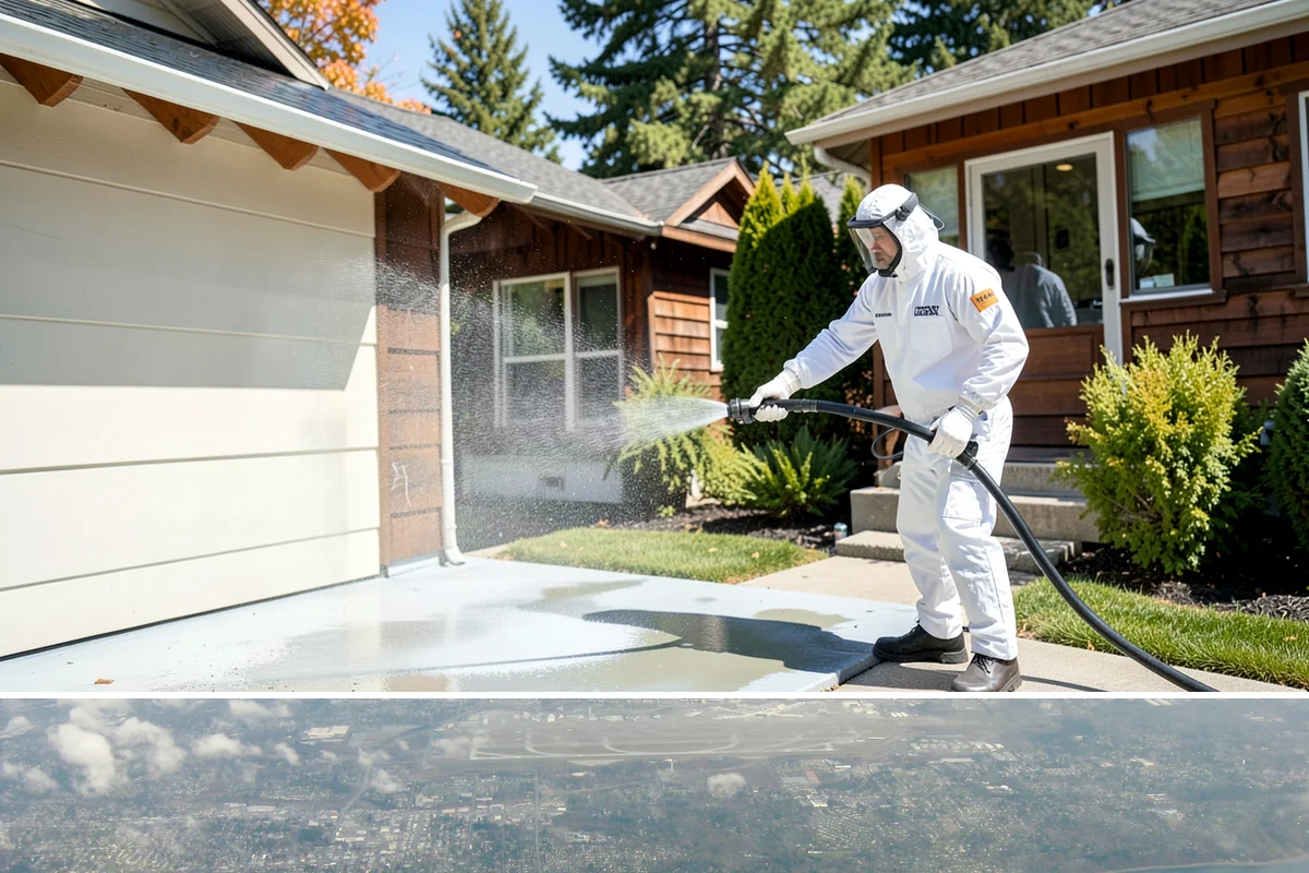 Pressure Washing Consultation in Burien, King County, WA - A consultation is worthwhile any time of year, and scheduling in late winter helps plan a full cleaning before spring growth...