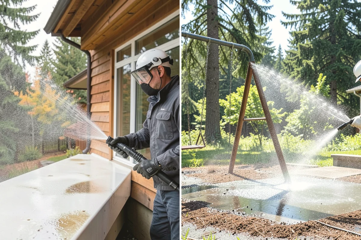 Pressure Washing Consultation in Burlington, Skagit County, WA - Walk the property and inventory surfaces