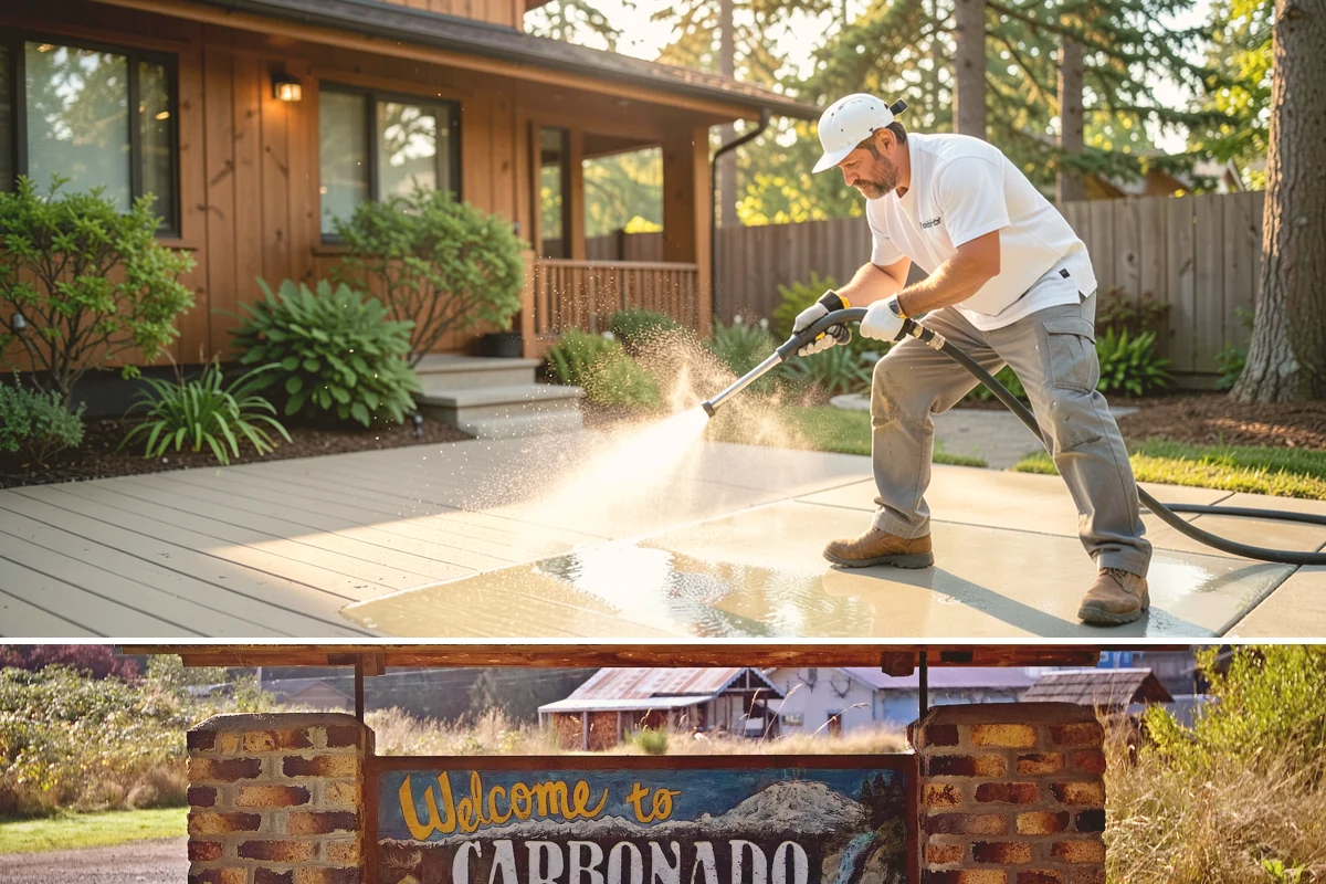 Pressure Washing Consultation in Carbonado, Pierce County, WA - A consultation is worthwhile any time of year, and scheduling in late winter helps plan a full cleaning before spring growth...