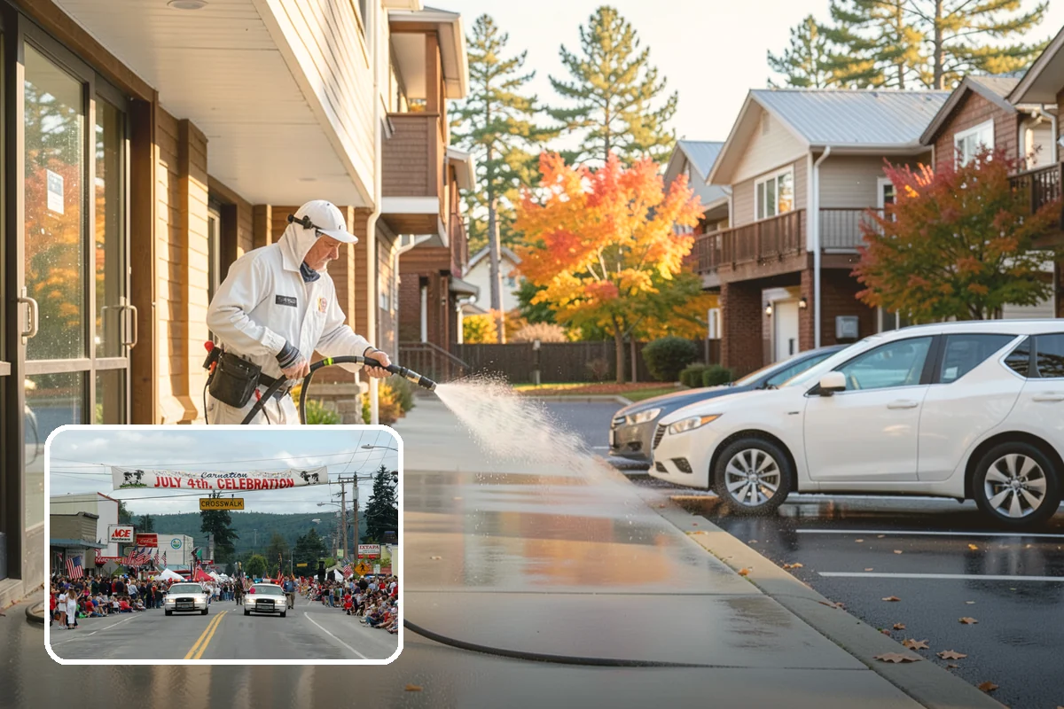 Pressure Washing Consultation in Carnation, King County, WA - Matches methods to each surface safely