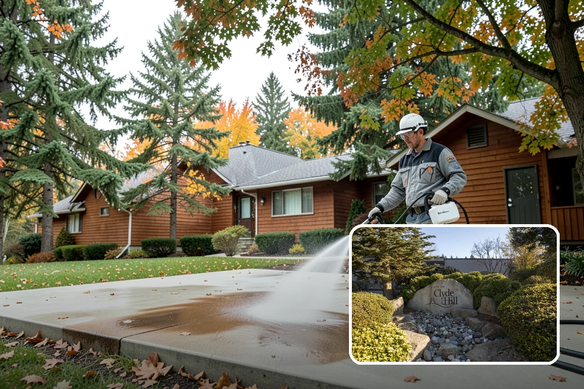 Pressure Washing Consultation in Clyde Hill, King County, WA - Matches methods to each surface safely