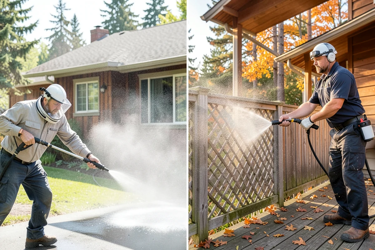 Pressure Washing Consultation in Clyde Hill, King County, WA - Walk the property and inventory surfaces