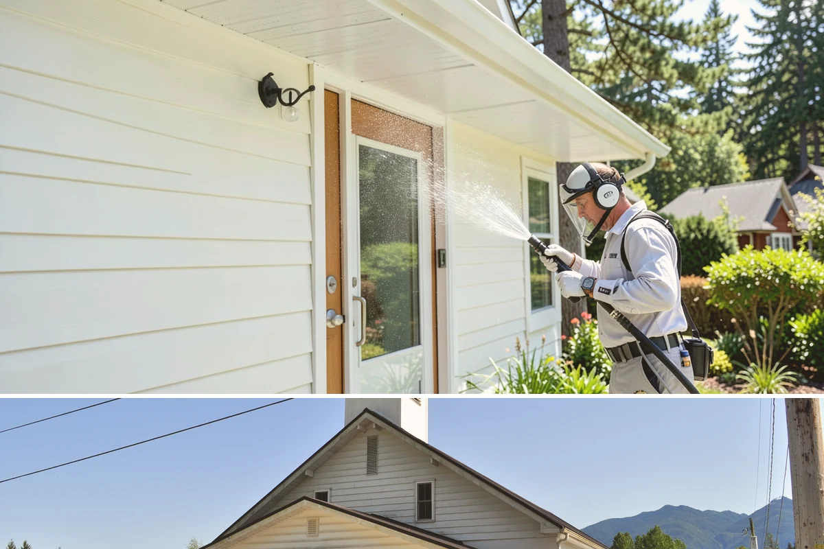 Pressure Washing Consultation in Concrete, Skagit County, WA - A consultation is worthwhile any time of year, and scheduling in late winter helps plan a full cleaning before spring growth...