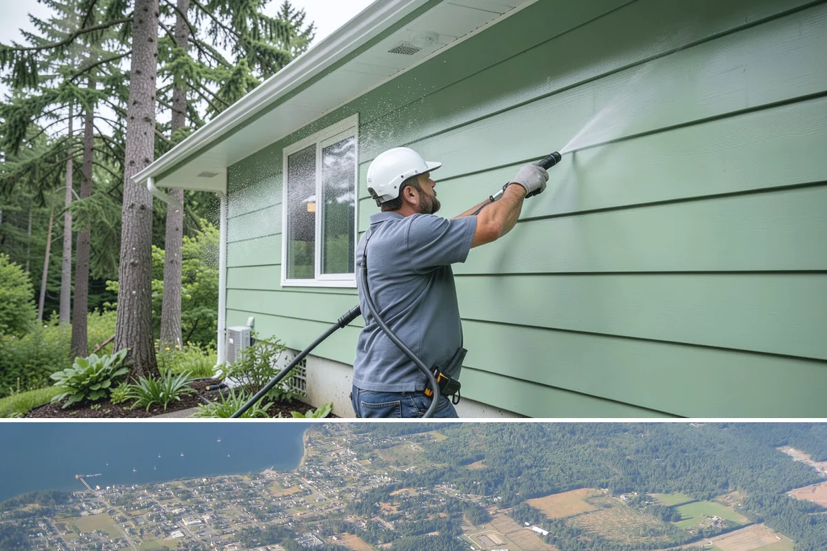 Pressure Washing Consultation in Coupeville, Island County, WA - A consultation is worthwhile any time of year, and scheduling in late winter helps plan a full cleaning before spring growth...