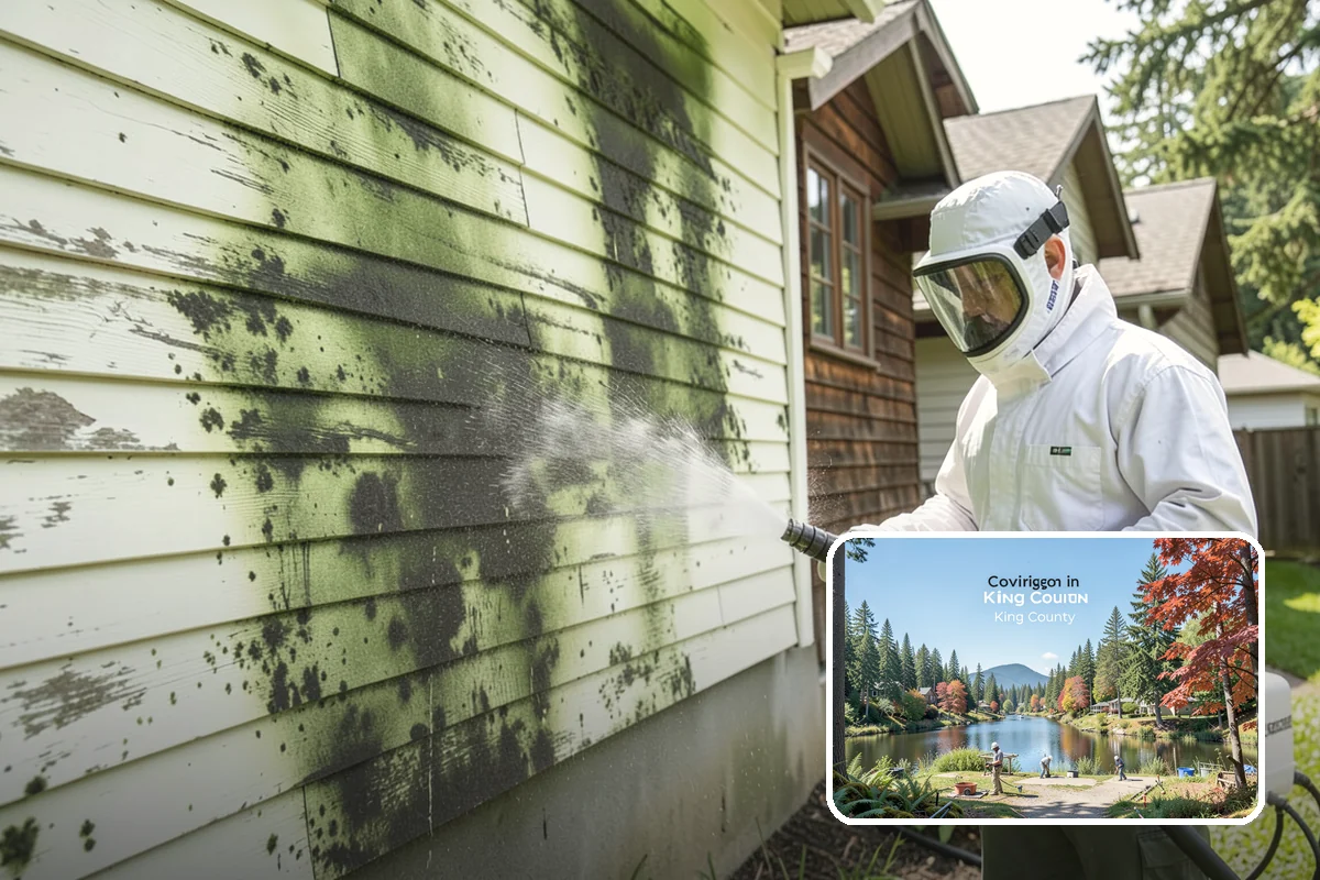 Pressure Washing Consultation in Covington, King County, WA - Matches methods to each surface safely