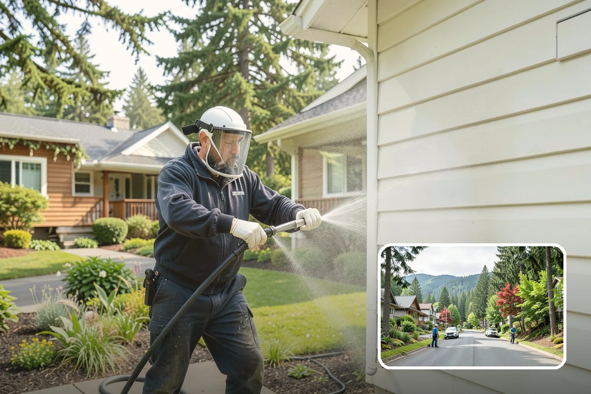 Pressure Washing Consultation in Darrington, Snohomish County, WA - Matches methods to each surface safely