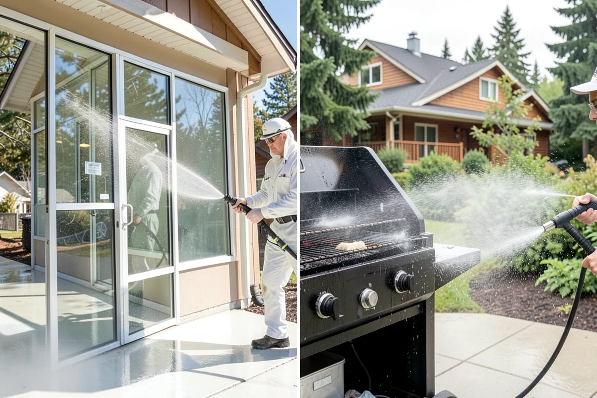 Pressure Washing Consultation in DuPont, Pierce County, WA - Walk the property and inventory surfaces