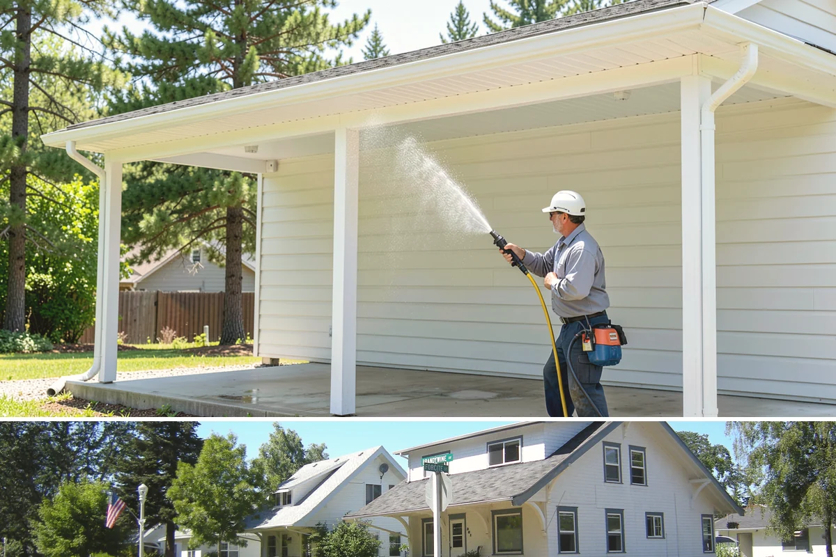 Pressure Washing Consultation in DuPont, Pierce County, WA - A consultation is worthwhile any time of year, and scheduling in late winter helps plan a full cleaning before spring growth...