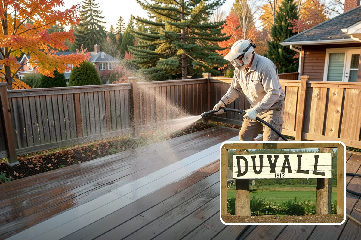 Pressure Washing Consultation in Duvall, King County, WA - Matches methods to each surface safely