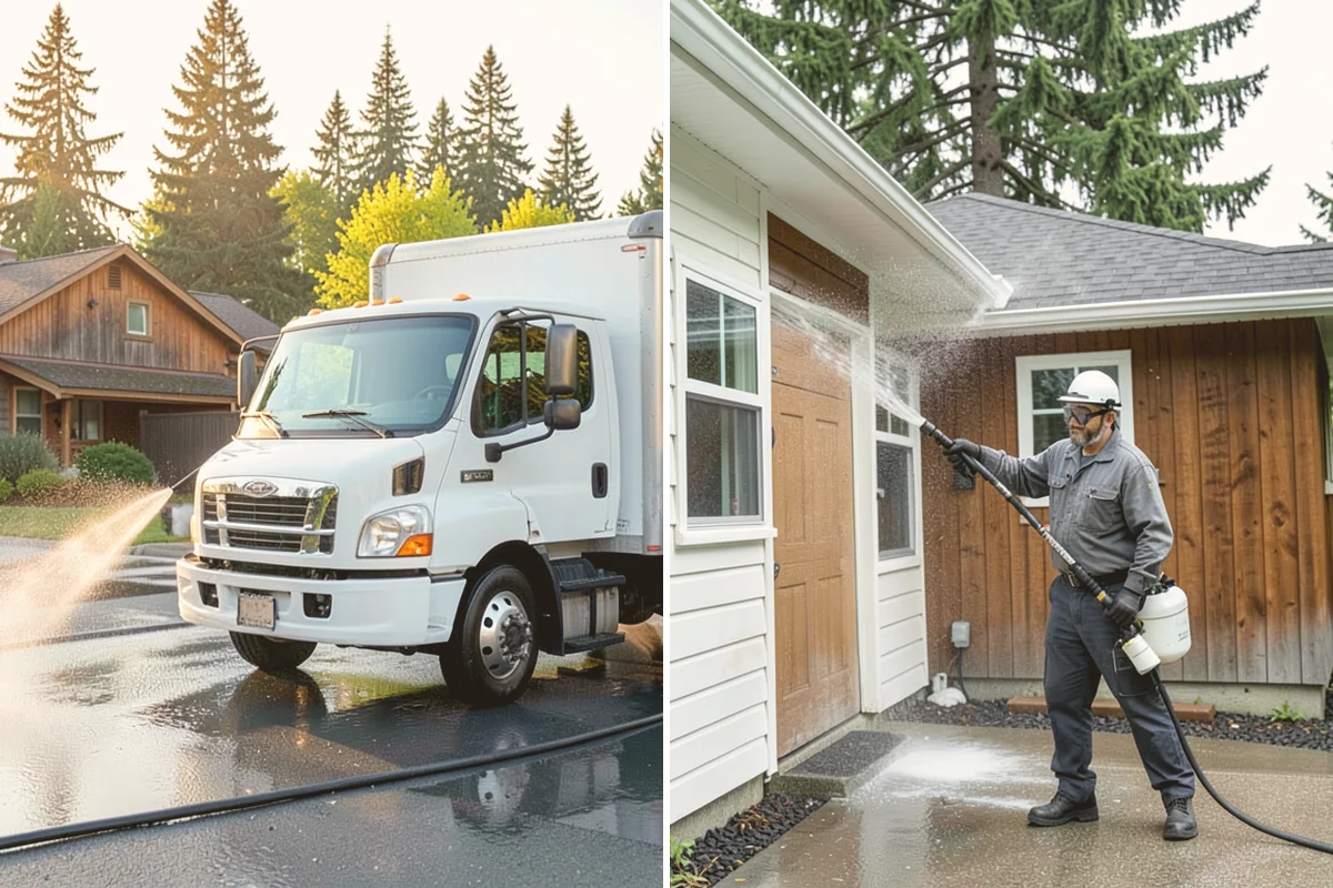 Pressure Washing Consultation in Eatonville, Pierce County, WA - Walk the property and inventory surfaces