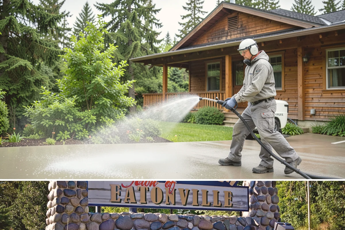 Pressure Washing Consultation in Eatonville, Pierce County, WA - A consultation is worthwhile any time of year, and scheduling in late winter helps plan a full cleaning before spring growth...