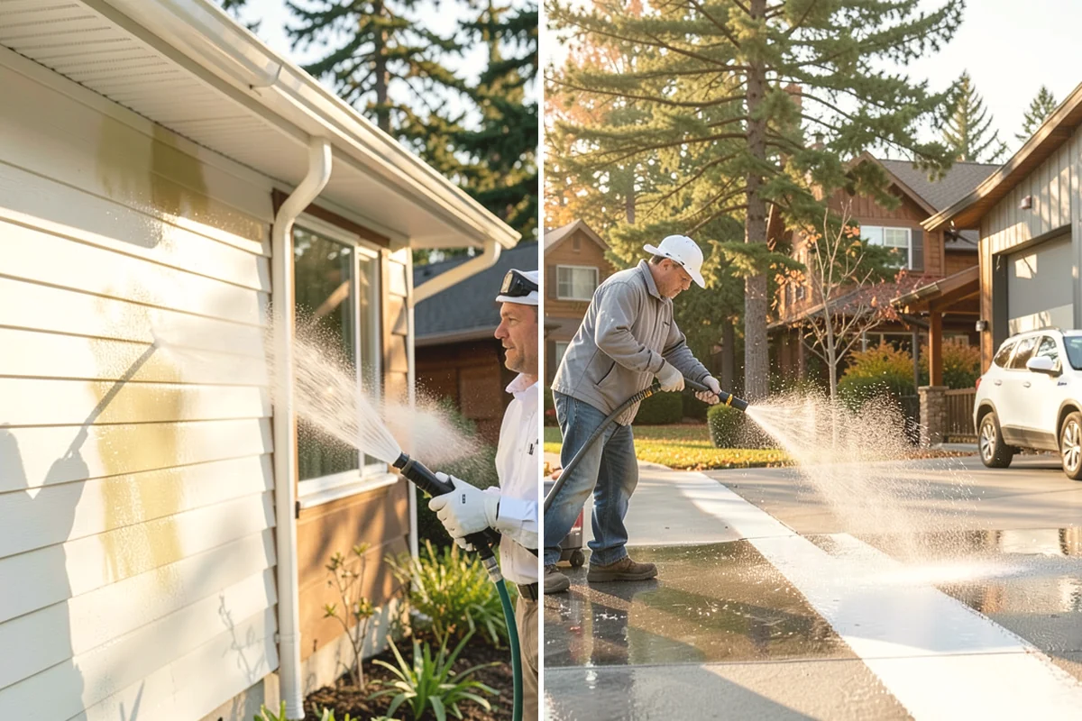 Pressure Washing Consultation in Edgewood, Pierce County, WA - Walk the property and inventory surfaces