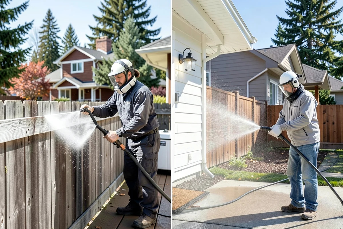 Pressure Washing Consultation in Everett, Snohomish County, WA - Walk the property and inventory surfaces