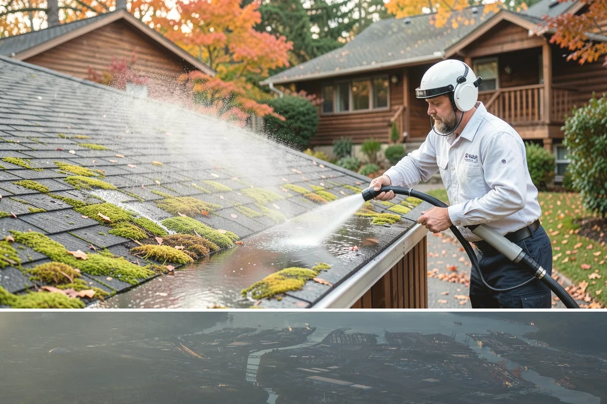 Pressure Washing Consultation in Fife, Pierce County, WA - A consultation is worthwhile any time of year, and scheduling in late winter helps plan a full cleaning before spring growth...