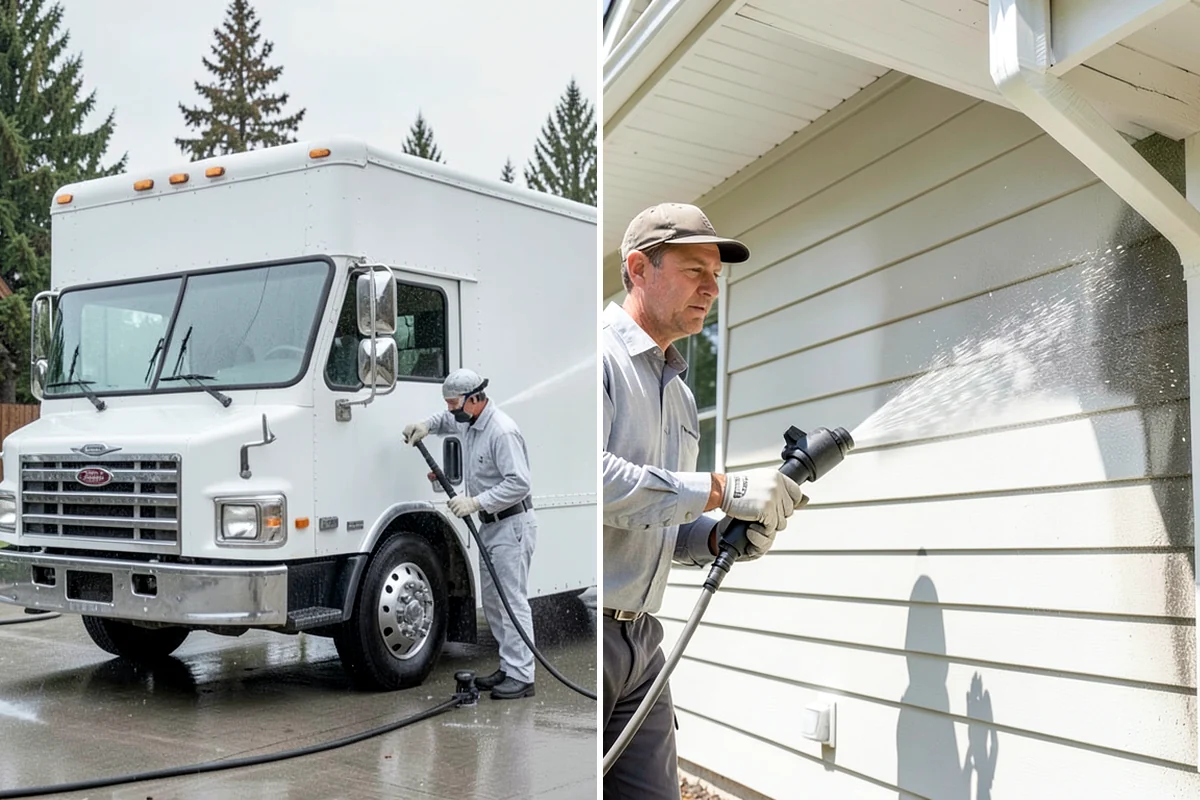 Pressure Washing Consultation in Gig Harbor, Pierce County, WA - Walk the property and inventory surfaces