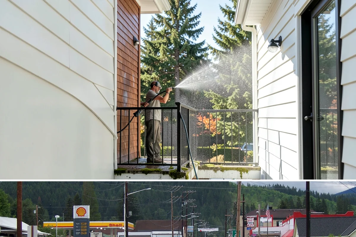 Pressure Washing Consultation in Granite Falls, Snohomish County, WA - A consultation is worthwhile any time of year, and scheduling in late winter helps plan a full cleaning before spring growth...