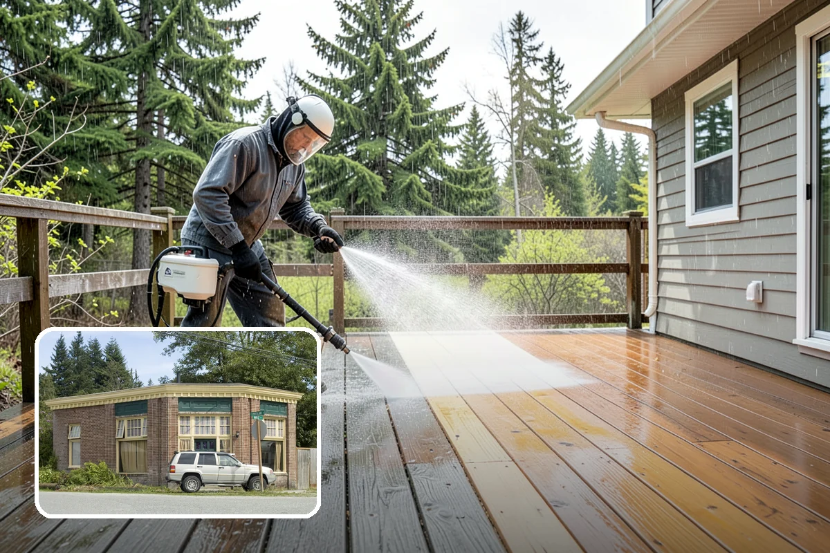 Pressure Washing Consultation in Hamilton, Skagit County, WA - Matches methods to each surface safely