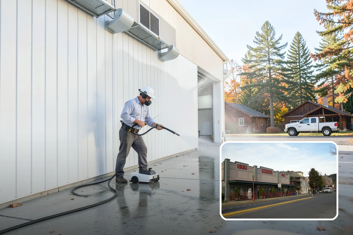 Pressure Washing Consultation in Issaquah, King County, WA - Matches methods to each surface safely