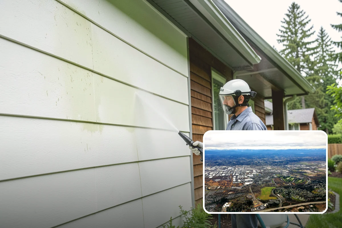 Pressure Washing Consultation in Kent, King County, WA - Matches methods to each surface safely