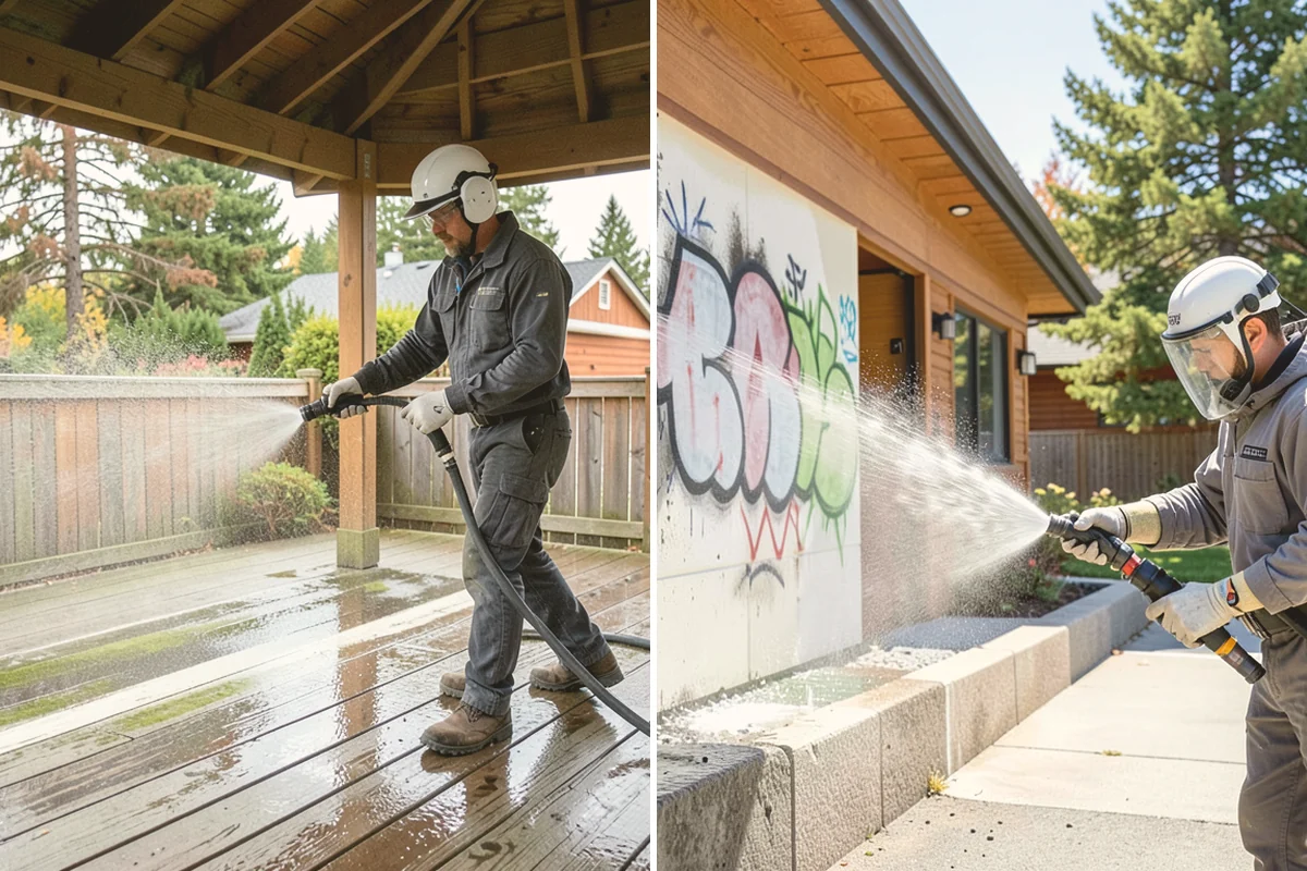 Pressure Washing Consultation in Kent, King County, WA - Walk the property and inventory surfaces