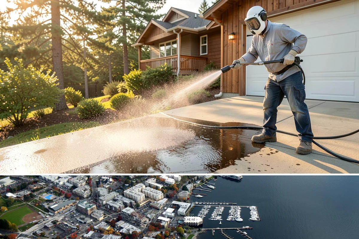 Pressure Washing Consultation in Kirkland, King County, WA - A consultation is worthwhile any time of year, and scheduling in late winter helps plan a full cleaning before spring growth...